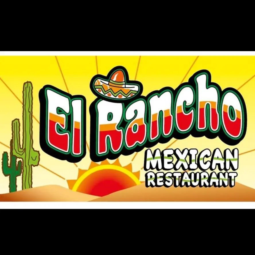 El Rancho Mexican Restaurant logo on the display