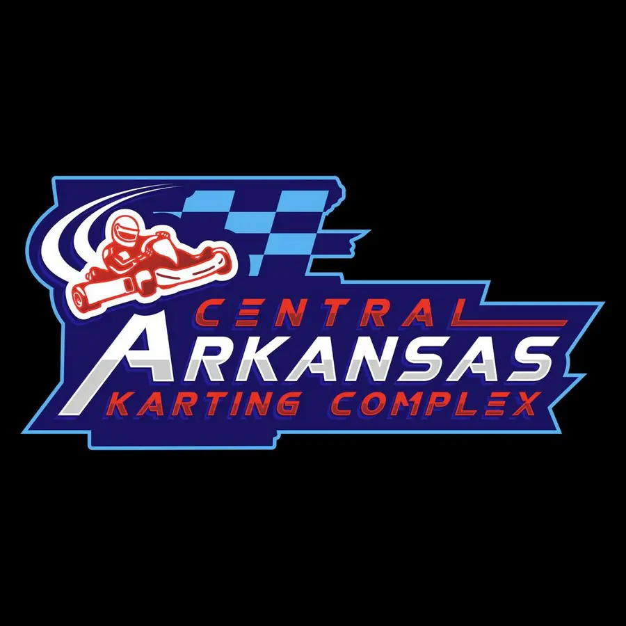 Central arkansas karting complex logo on the display