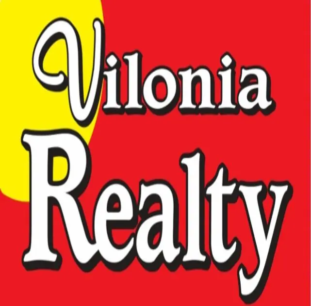 Vilonia Realty logo on the display